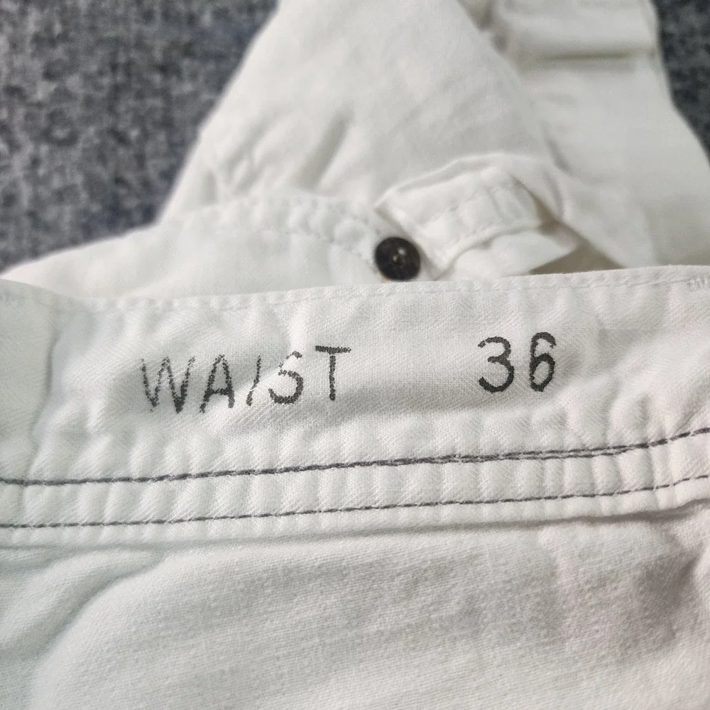 Vintage Polo Ralph Lauren Shorts Mens 36x9 Soft White Sanforized Cotton Utility‎